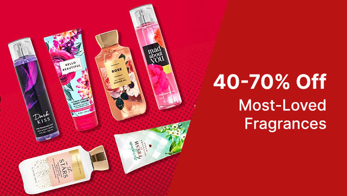 Get 40% To 70% Off On Bath & Works Most Loved Fragrances,Select Body Care 