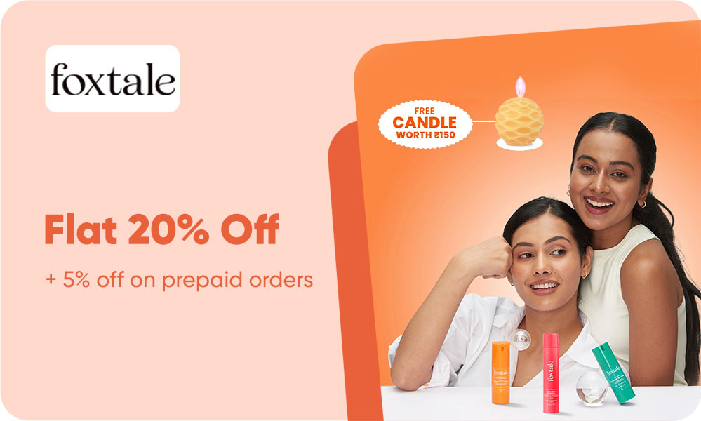 SITEWIDE OFFER | Flat 20% Off On Orders + Get Free Candle Worth Rs.150