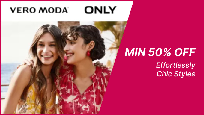 Min 50% Off On Vero Moda ,Only Effortessly Chic Styles