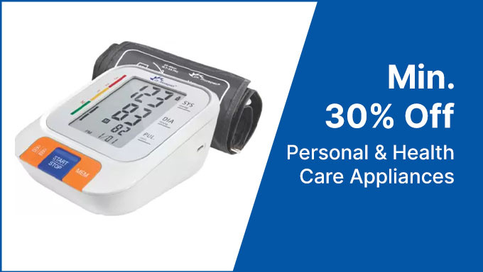 Min 30% Off On Personal & Health Care Appliances Buy Electric Ear Cleaners,Heating Pads & More