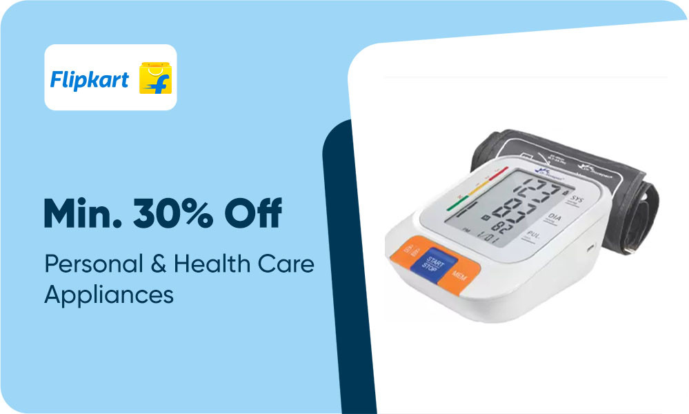 Min 30% Off On Personal & Health Care Appliances Buy Electric Ear Cleaners,Heating Pads & More