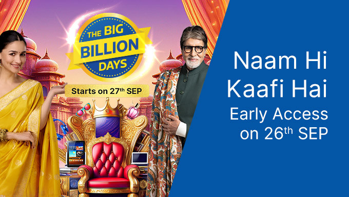 THE BIG BILLION DAYS | Upto 80% Off + Extra 10% OFF On Selected Bank Card On Appliance, Electronics, Fashion & More