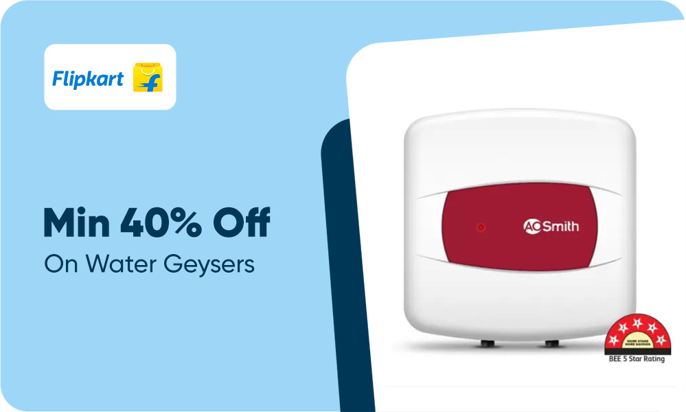 Min 40% Off On Water Geysers