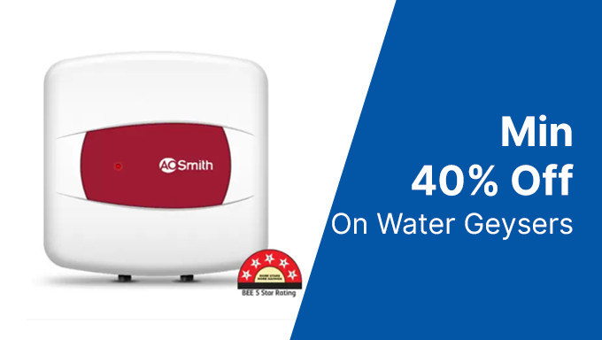 Min 40% Off On Water Geysers From Bajaj,Crompton,Orient Electric & More