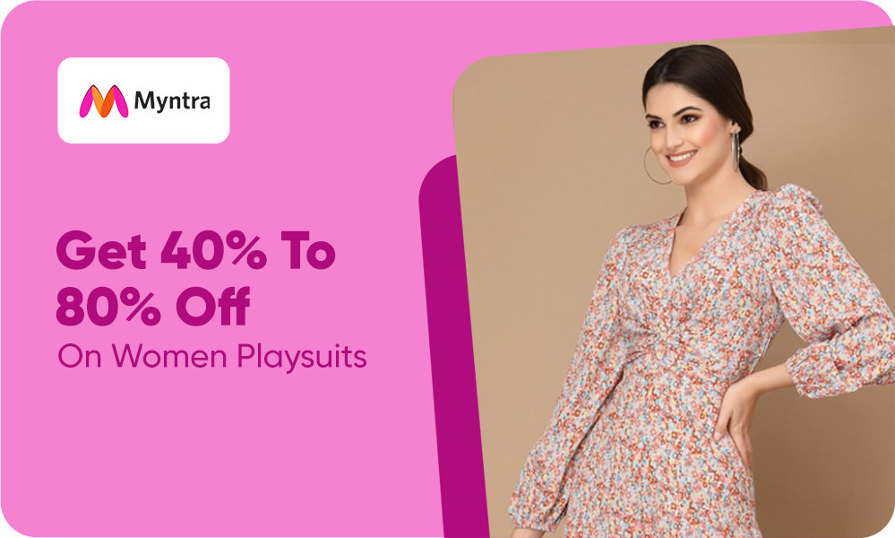 Get 40% To 80% Off On Women Playsuits