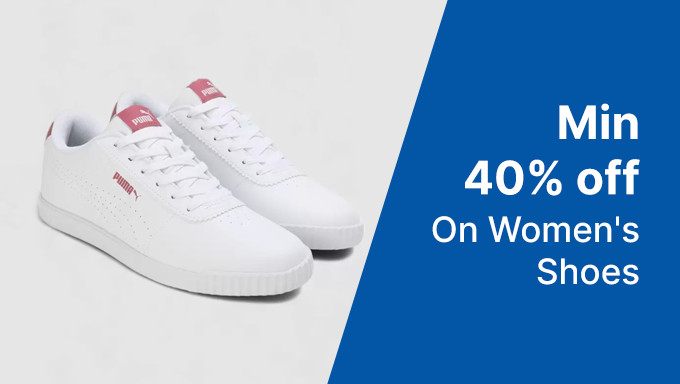 Get 40% To 85% Off On Women's Sports & Casual Shoes