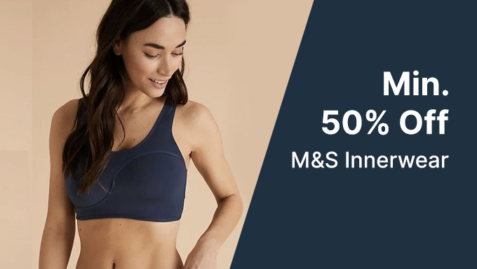 Min 50% Off On Marks & Spencer Lingerie, Innerwear and Nightwear