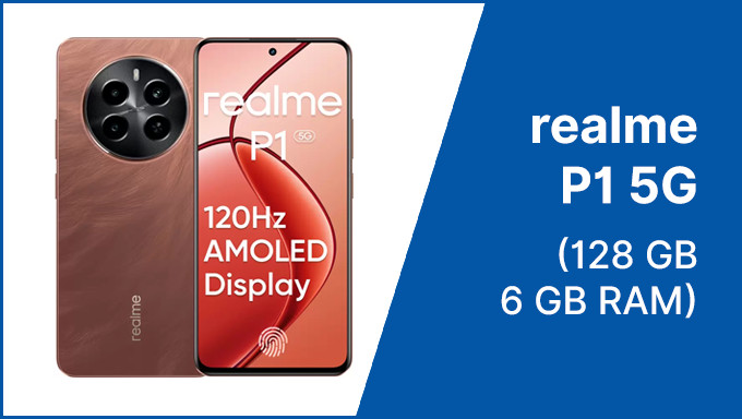 Get 23% Off On Realme P1 5G (Phoenix Red, 128 GB)(6 GB RAM)