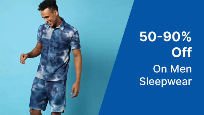 50% To 90% Off on Men's Sleep Wear From Forever 21,Jack & Jones & More