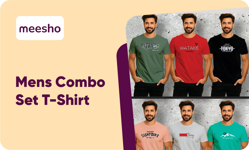 Buy Men's 3 Combo Set T-Shirt