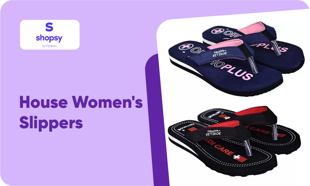 House Women's Slippers Ortho-Care Super Comfort Chappal and Trending (Pack of 2) 