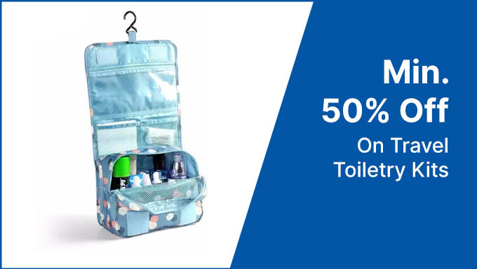 Min 50% Off On Travel Toiletry Kits From Billion,Pinkmpire & More