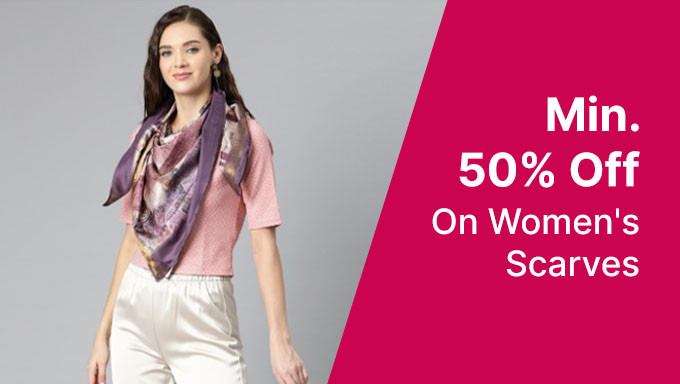 Min 50% Off On Men's Scarves From Tommy Hilfiger,Jack & jones & More