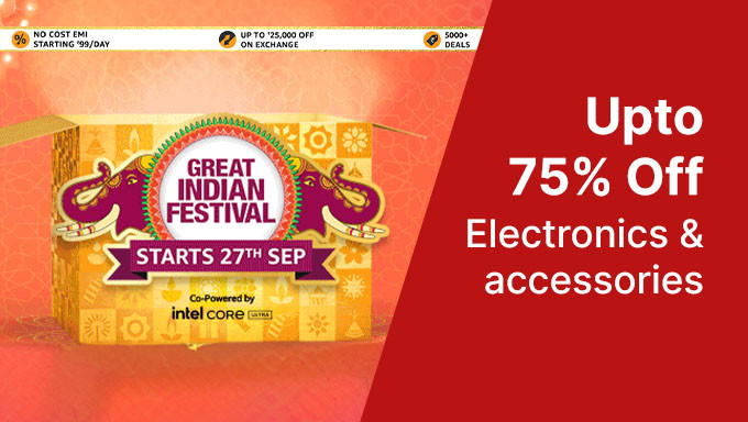 Get Up to 75% Off on Electronics