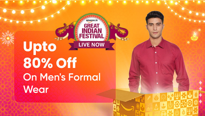 Upto 80% Off On Men's Formal Wear