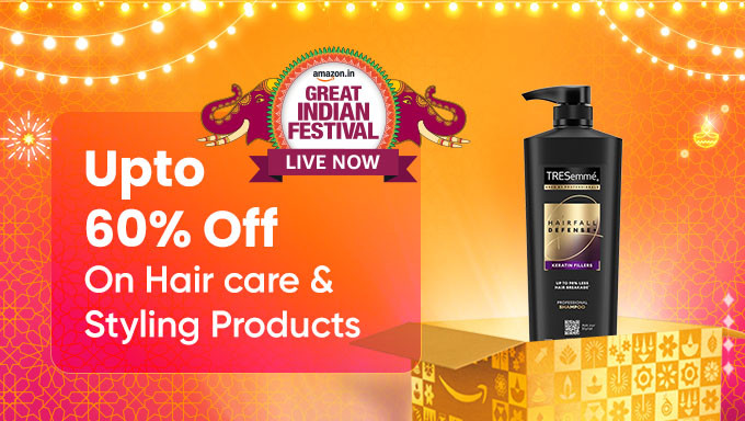 Upto 60% Off on Hair care & Styling Products