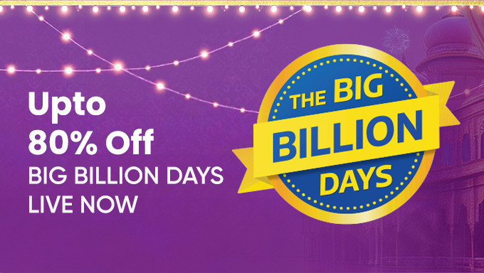 THE BIG BILLION DAYS | Upto 80% Off + Extra 10% OFF On Selected Bank Card On Appliance, Electronics, Fashion & More