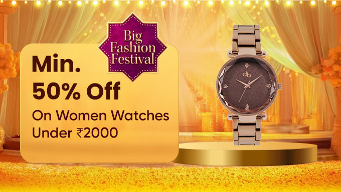 Min 50% Off On Women Watches Under Rs.2000 From Joker & Witch,Elle,FCUK,Fastrack