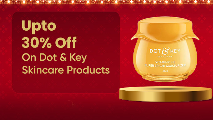 Upto 30% Off On Dot & Key Skincare Products + Free Facewash On Rs. 299+