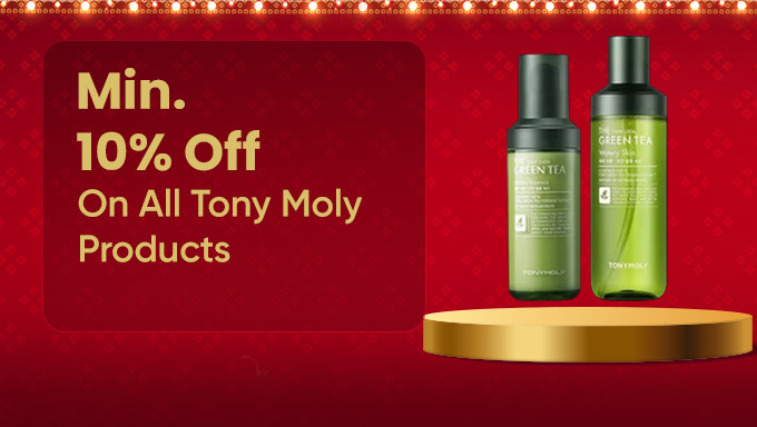 Min 10% Off On All Tony Moly Products Starting From Rs. 90 Only+B5G5 On Sheet Masks 