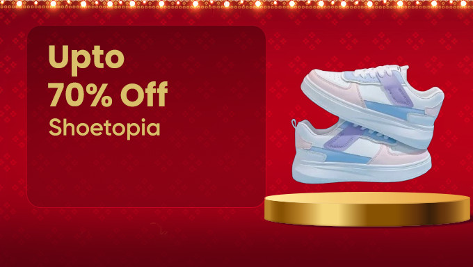 Shoetopia| Up to 70% off & Buy 3 At Rs.1499