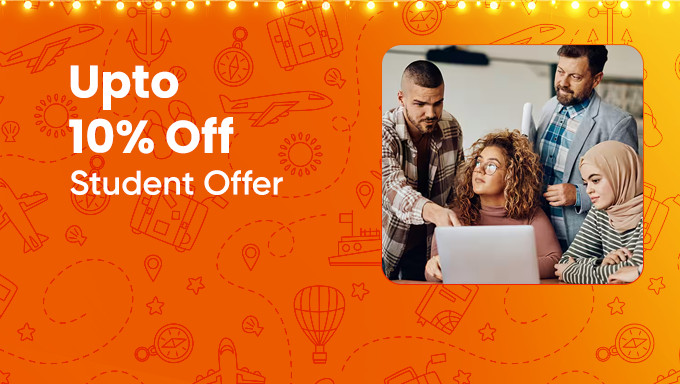 Student Offer – Upto 10% Off On Economy & Business Class Flight Bookings