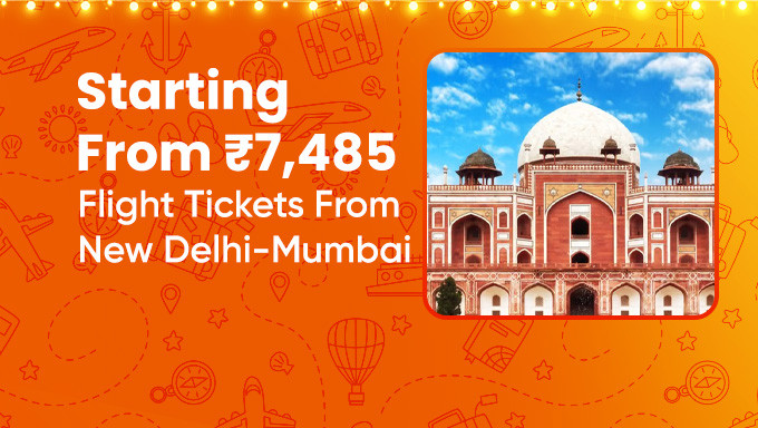 Book Flight Tickets From From New Delhi To Mumbai Starting From Rs.7,485 Only