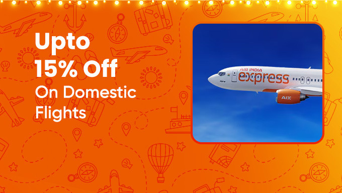 Upto 15% Off On Domestic Flights