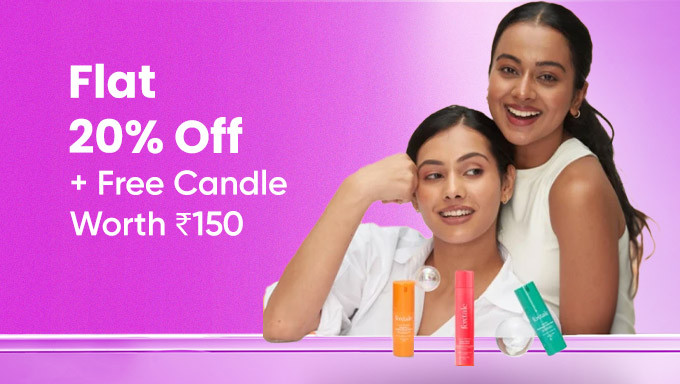 Get 20% Off (Includes 5% Off On prepaid Orders)+ Free Candle Worth Rs.150