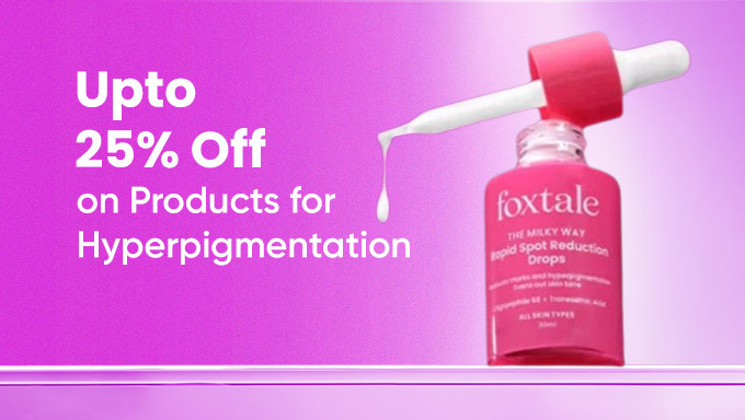 GLOW25| Upto 25% Off On Foxtale Hyperpigmentation Treatment Products+ Free Brightening Under-Eye Mask+ Free Shipping +Extra 5% Off On Prepaid Orders