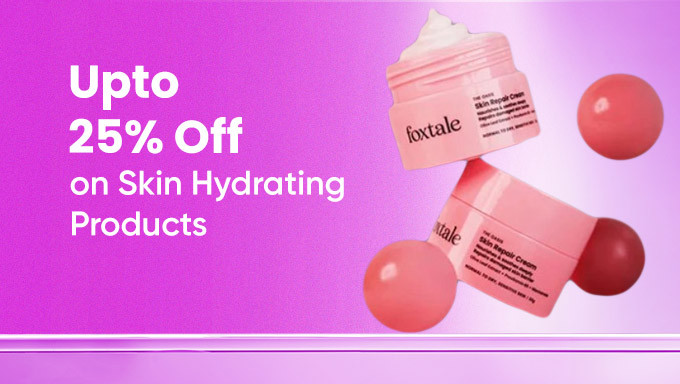 GLOW25 |Upto 25% Off On Foxtale Dehydration Treatment Products Collection + Free Brightening Under-Eye Mask+ Free Shipping +Extra 5% Off On Prepaid Orders