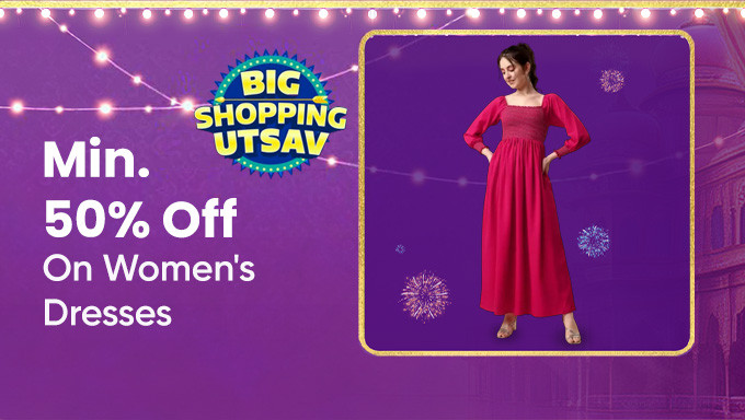 Minimum 50% Off On Women's Dresses 