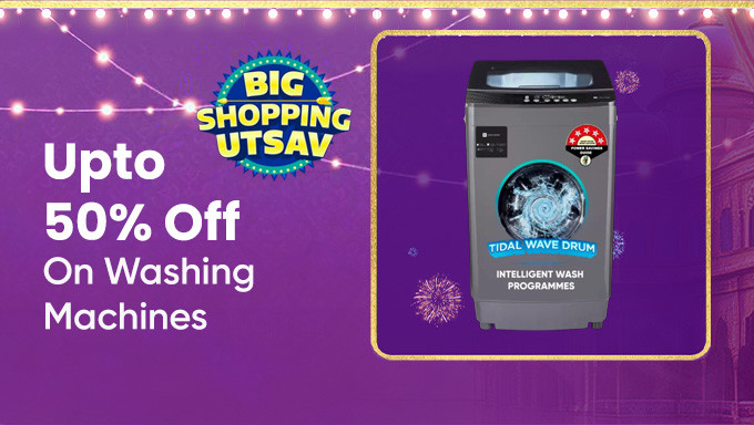 Get up to 50% Off on Washing Machines Starting At Just Rs.372 Per month