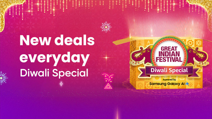 GREAT INDIAN FESTIVAL Diwali Special | Upto 80% Off On Electronics & Accessories,Home & Kitchen, Fashion And More + Extra 10% OFF On Selected Bank Card