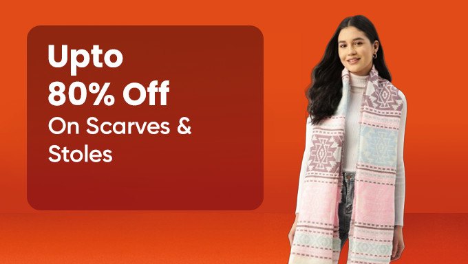 Upto 80% Off On Women Scarves & Stoles