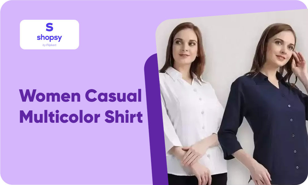 Buy Women Solid Casual Multicolor Shirt