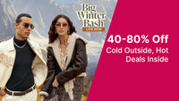 Big Winter Bash |Upto 40% To 80% Off + Extra Rs.200 Off For New Users + 10% Off On Selected Bank