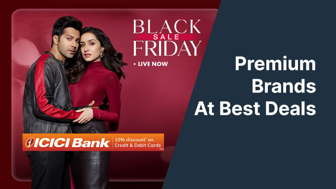 AJIO Black Friday Sale |50%-90% Off + Upto 10% Off On Selected Bank