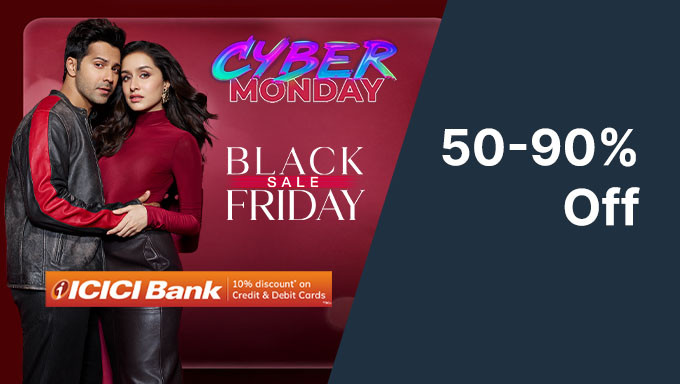 AJIO Cybeer Monday Sale |50%-90% Off + Upto 10% Off On Selected Bank