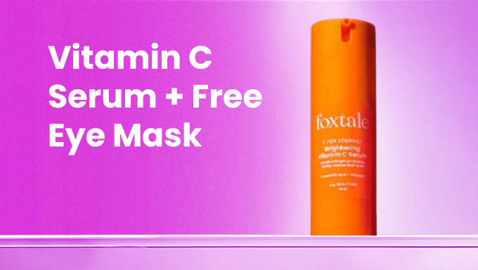 Upto 25% Off On Vitamin C Serum + Free Eye Mask