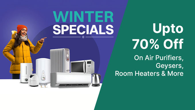 Winter Sepcial | Upto 70% Off On Electronics, Appliances + Instant 10% Off Using Bank Card Offers