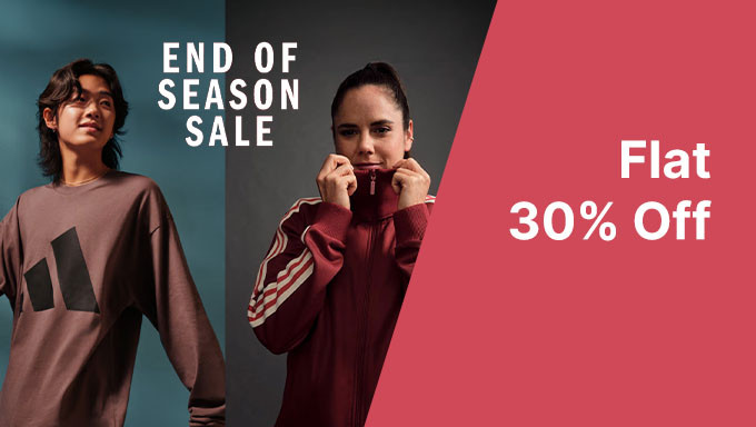 Adidas End OF Season Sale | Flat 30% + extra 15% on 4499 for everyone +Extra 5% Prepaid On Off Orders Under Rs.4999+Free Delivery Above Rs.1000 Orders