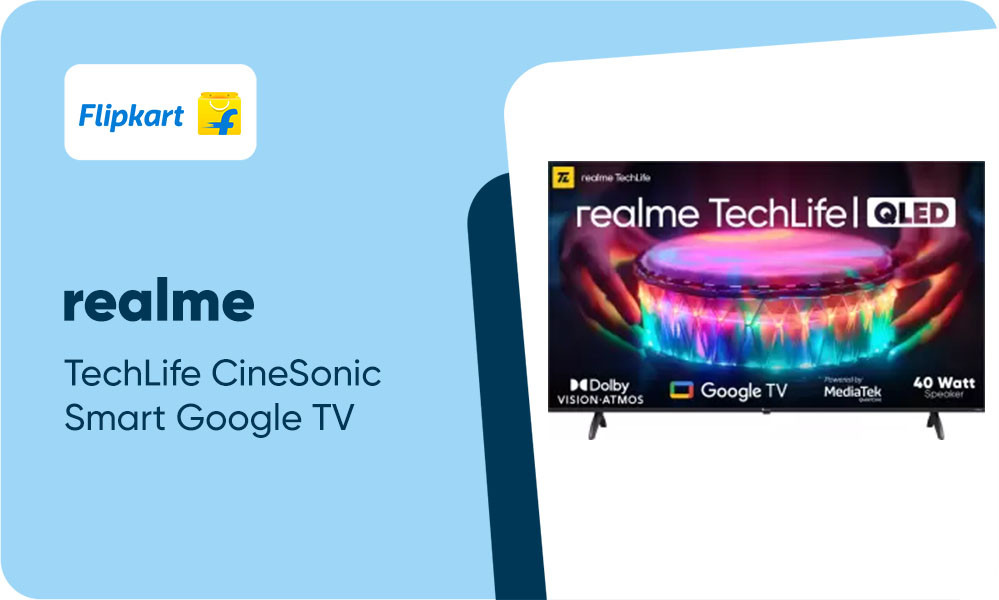 Realme TechLife CineSonic Q 140 cm (55 inch) QLED Ultra HD (4K)