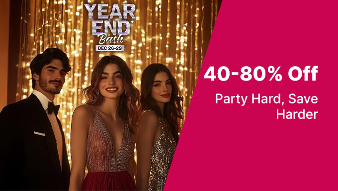 Myntra Year End Bash| 40% To 80% Off + Extra Rs.200 New User Off + 10% Bank Off