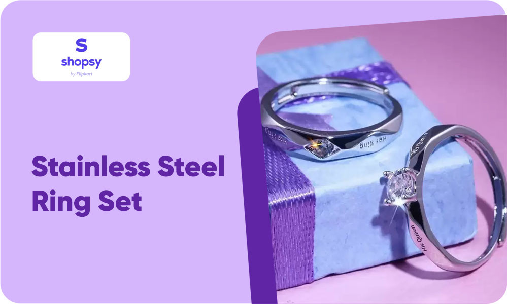 Buy Stainless Steel, Brass, Stone, Metal, Copper Ring Set Base 