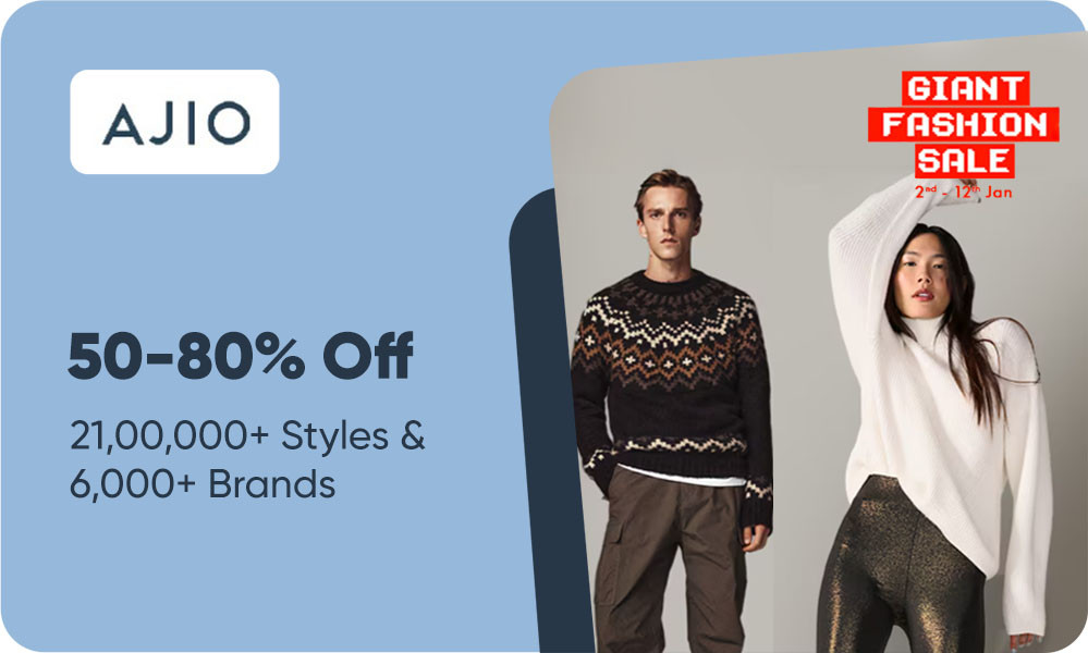 Giant Fashion Sale | 50%-80% OFF + Instant 10% Selected Bank Off