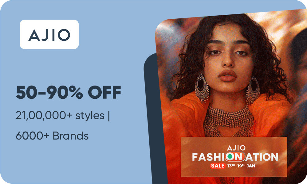 Fashion Nation Sale | Min 50-90% + Extra 10% OFF On Order Of Rs.1990 + Instant 10% Bank Off