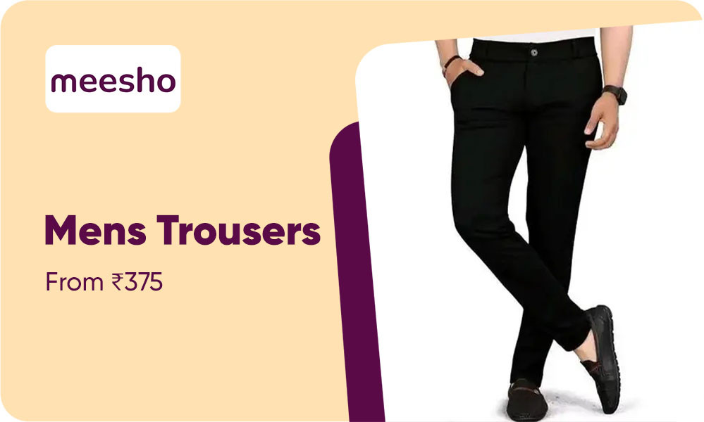 Mens Trousers From Rs.375