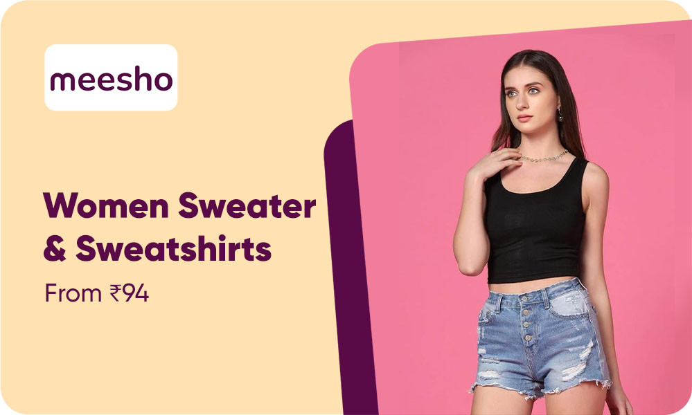 Women Sweater & Sweatshirts From Rs.94