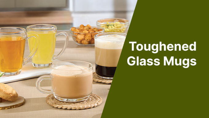 Chai Time Any Time - Flat 10% Off On Various Range Of Glass Mugs